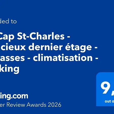 Le Cap St-charles - Spacieux Dernier Etage - Terrasses - Climatisation - Parking דירה
